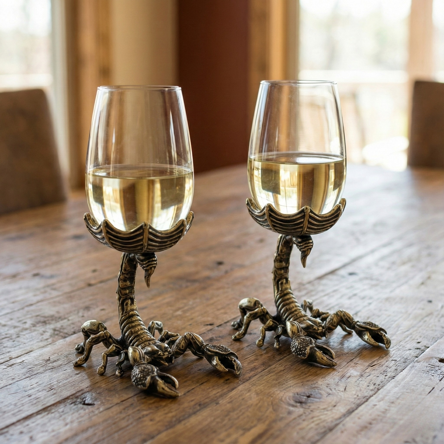 Set of 2/Set of 4 - Scorpion Wine Glasses