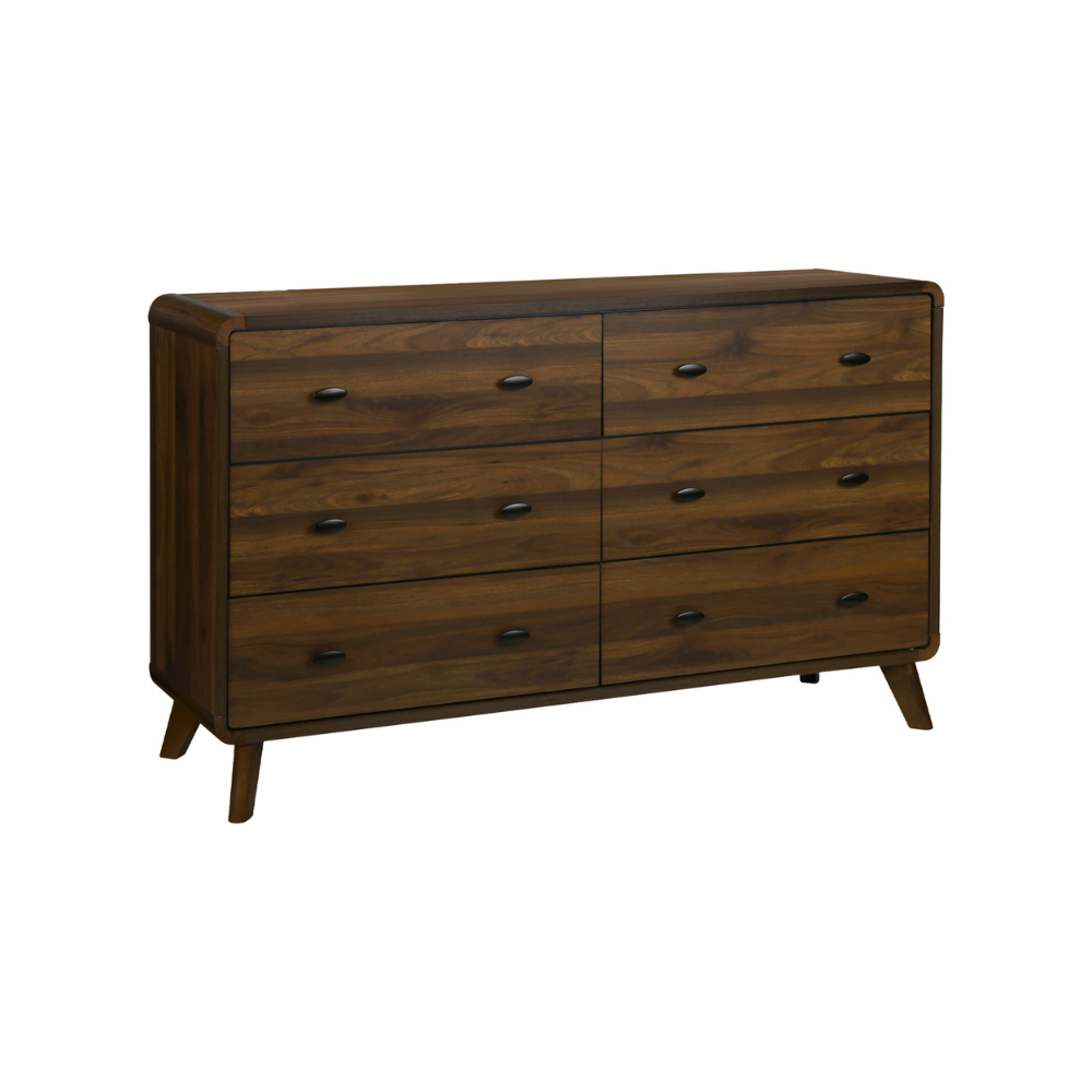6-Drawer Chest in Walnut Finish - Monarch (I5231)