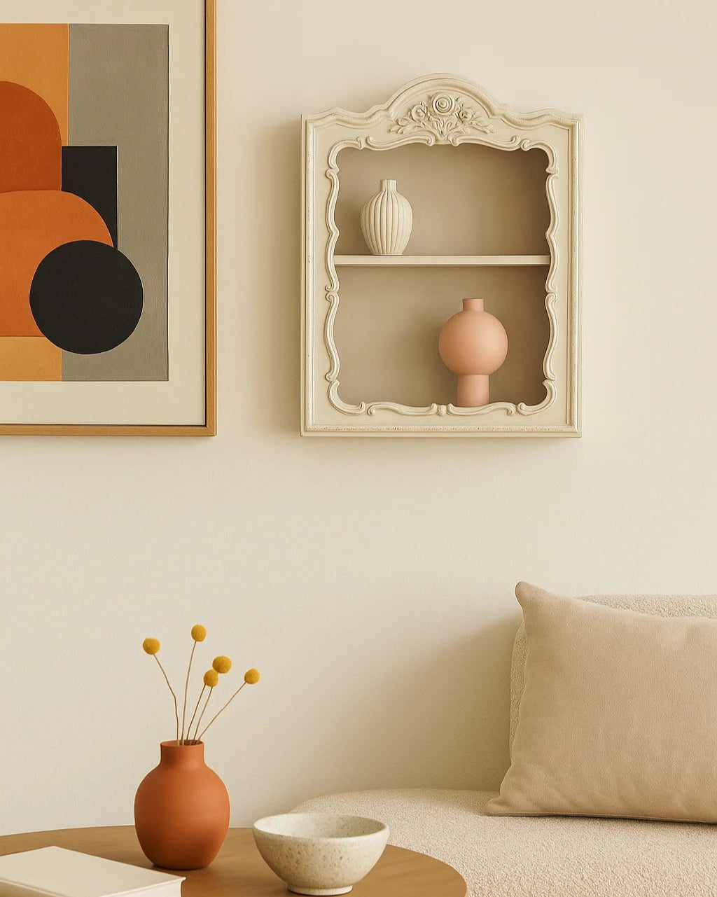 Étagère de rangement rétro française