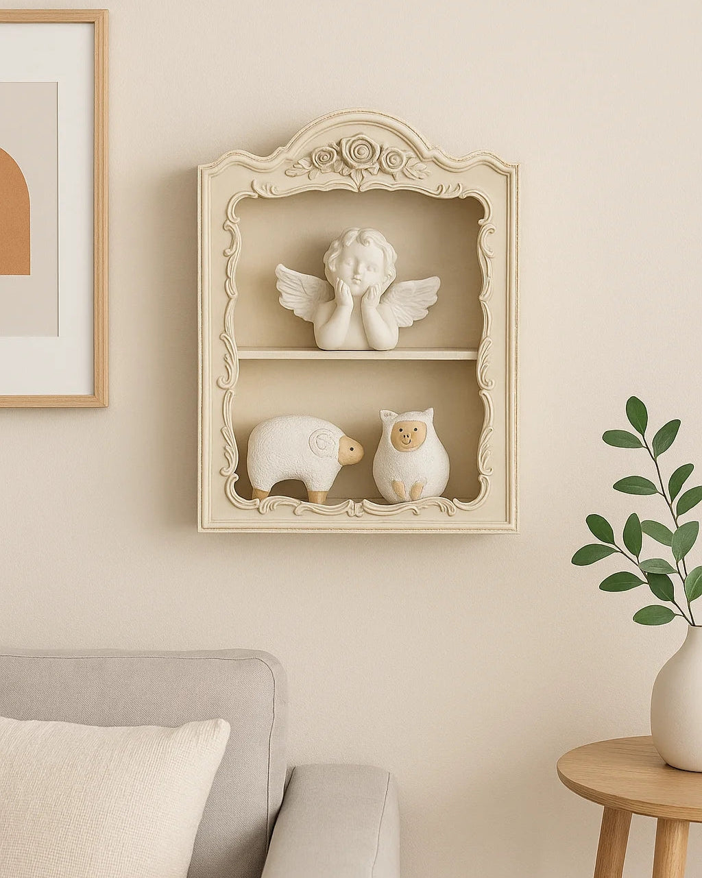 Étagère de rangement rétro française