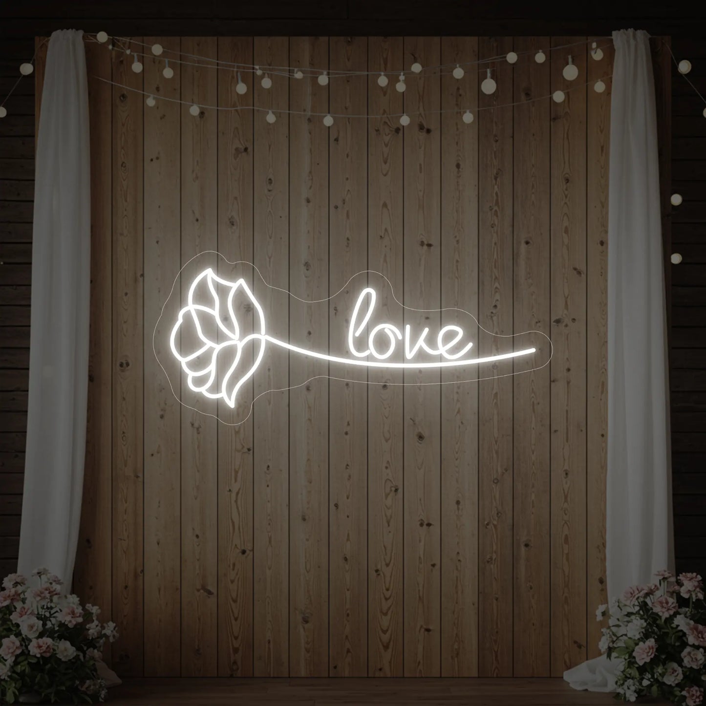 Love Rose Neon Sign