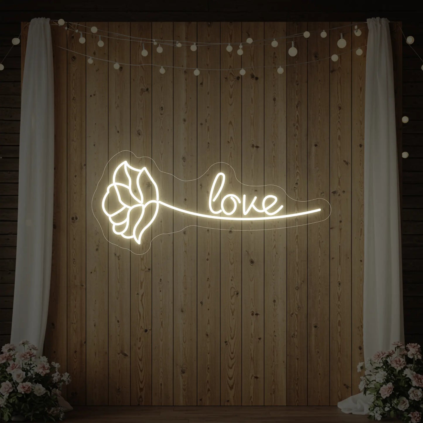 Love Rose Neon Sign