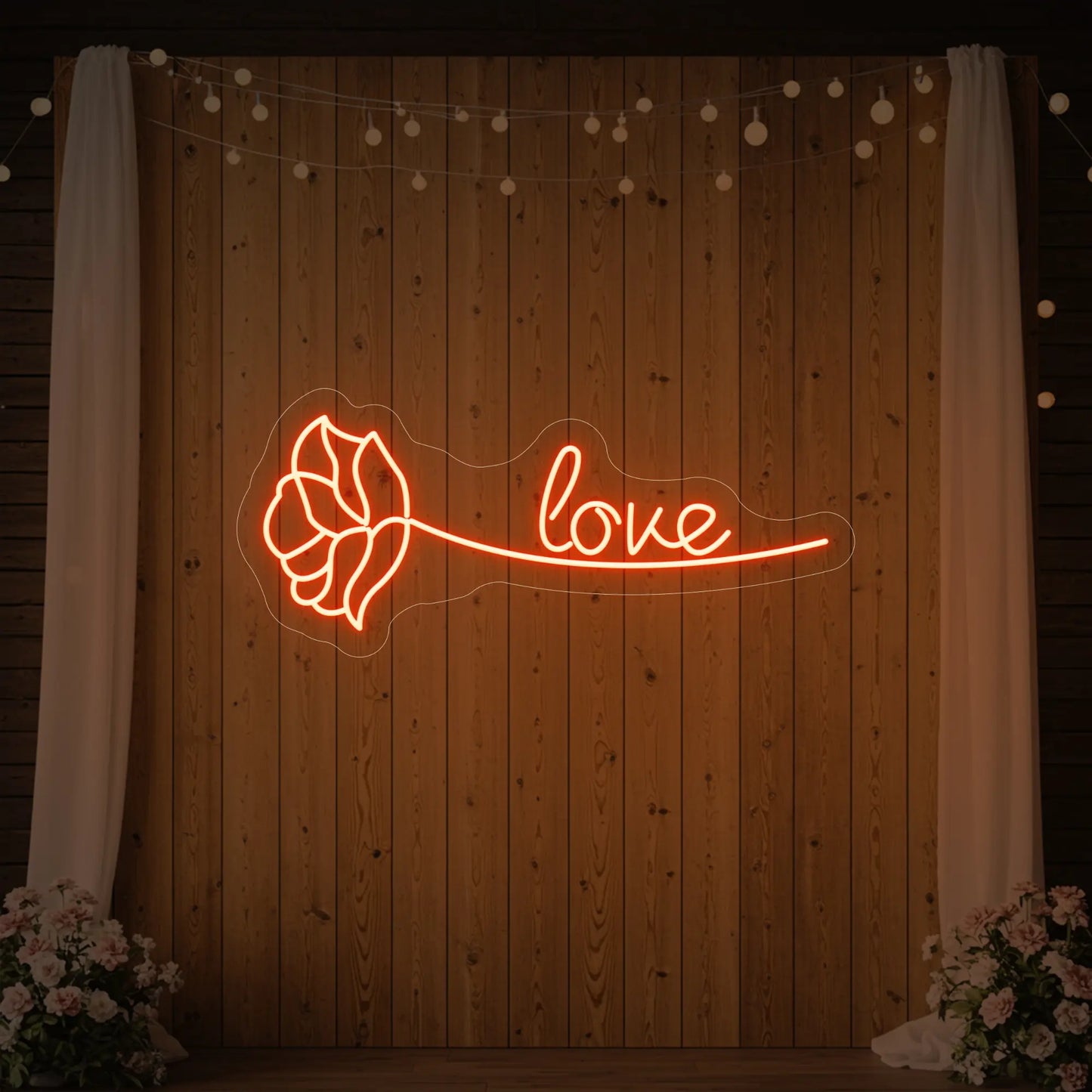 Love Rose Neon Sign
