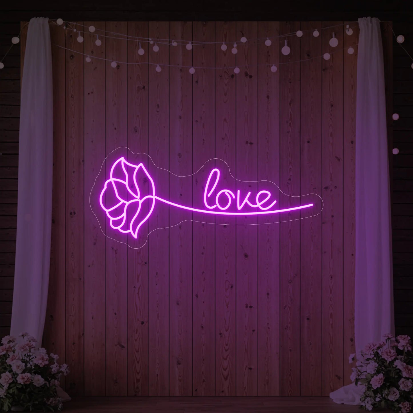 Love Rose Neon Sign